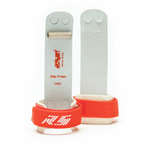 
                  
                    Load image into Gallery viewer, Reisport® Women&amp;#39;s Elite Protec Uneven Bar Grips front and back view on white background
                  
                