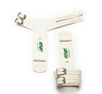 Reisport® Women's Uneven Bar Grips - Double Buckle up and down view on white background